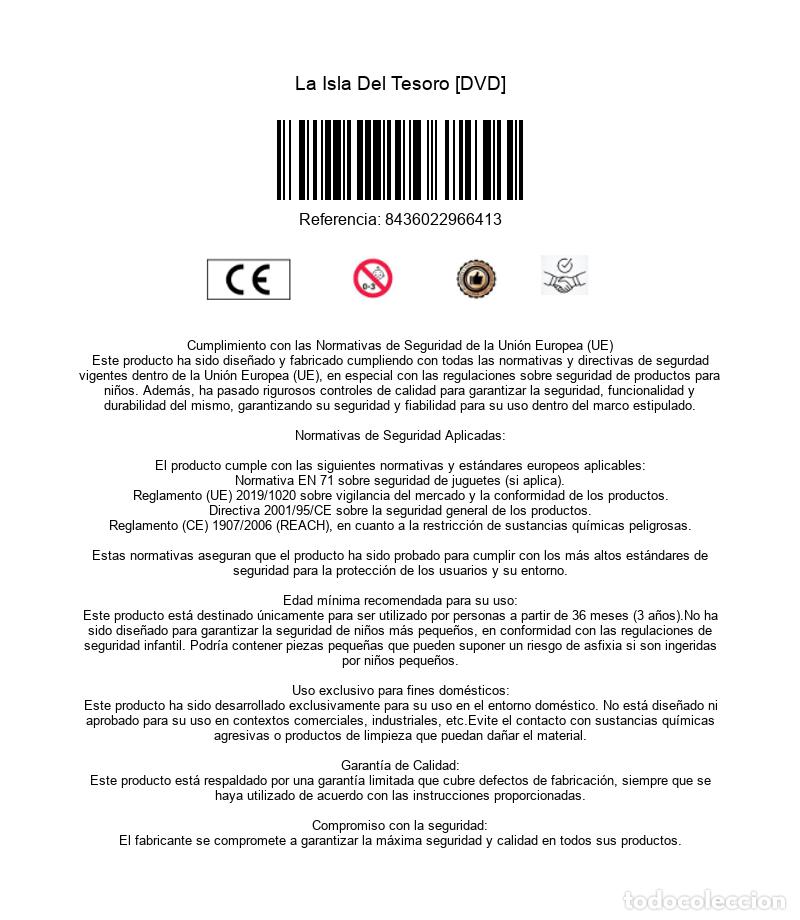 Cine: La Isla Del Tesoro [DVD] - Foto 3