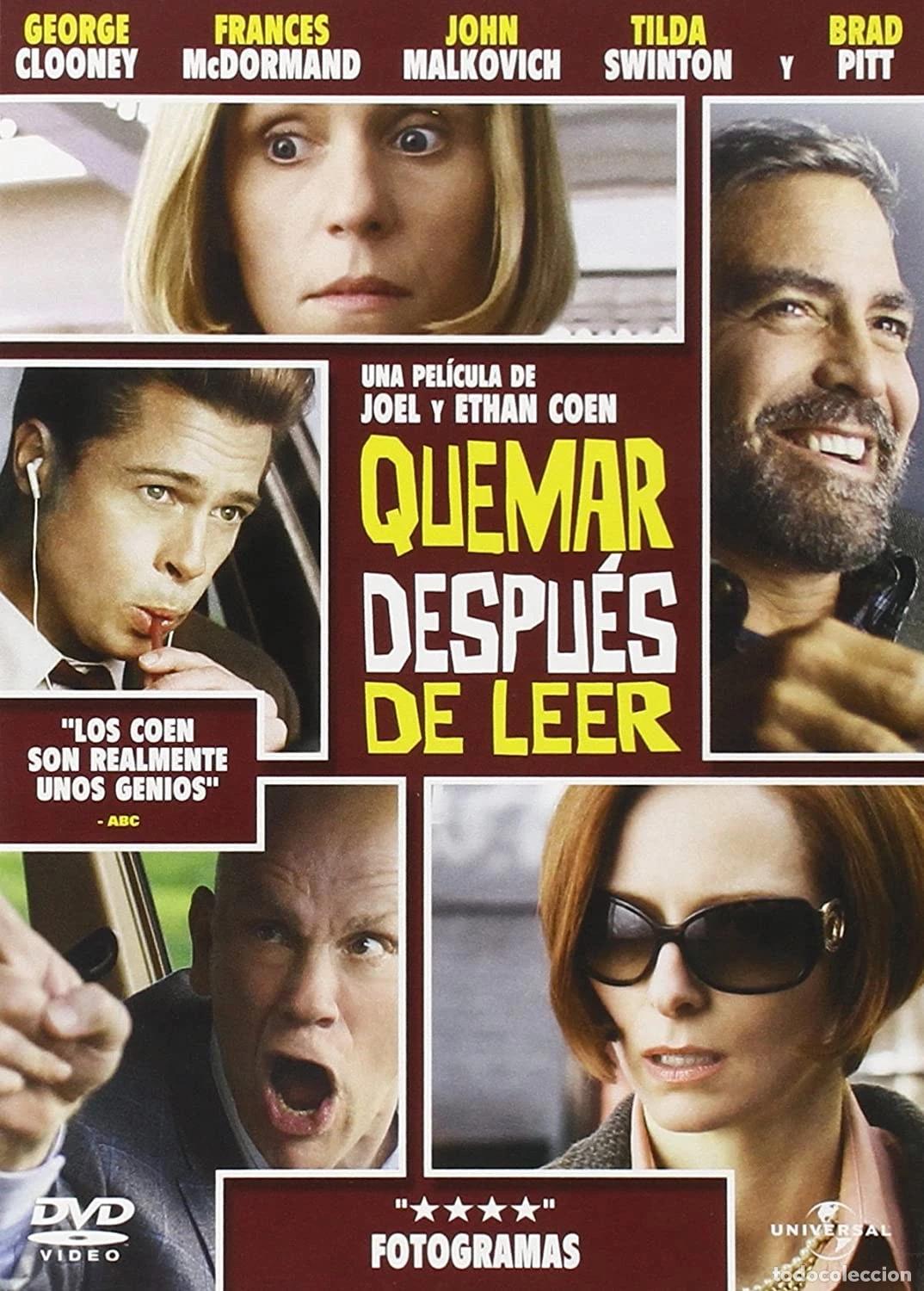 Kino: Quemar Despu&eacute;s De Leer [DVD] (2008) Burn After Reading