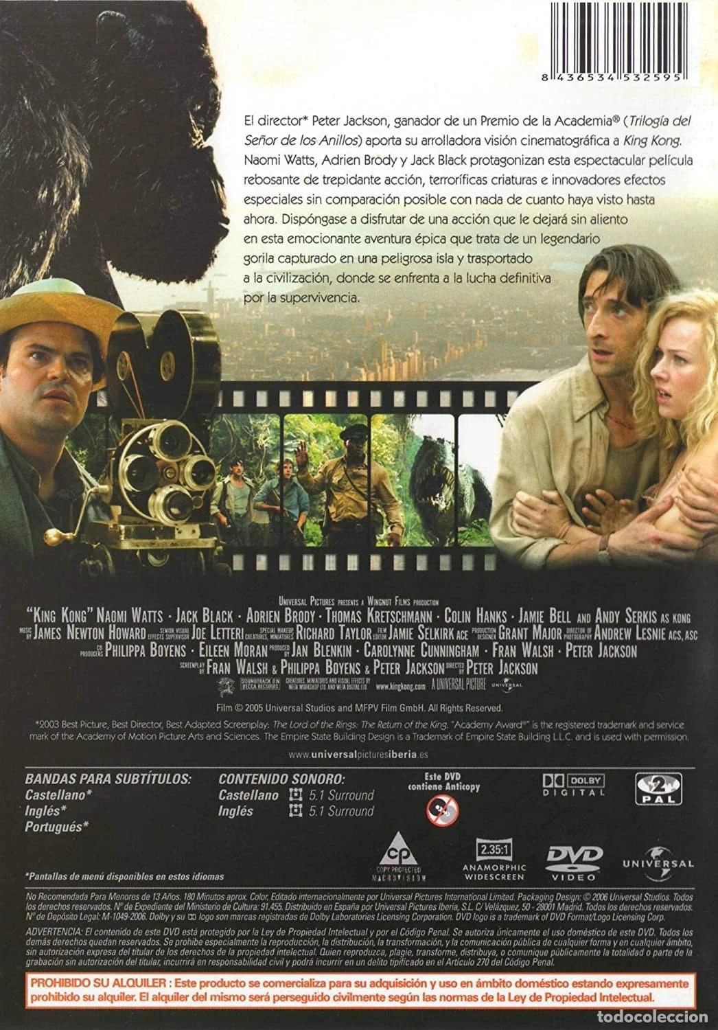 Cine: King Kong [DVD] - Foto 2