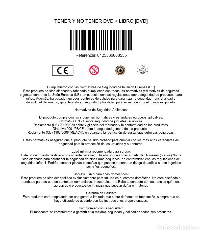 Cinema: TENER Y NO TENER DVD + LIBRO [DVD]