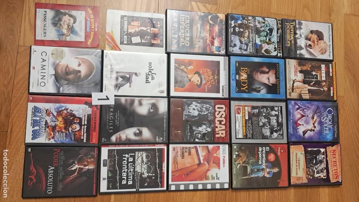 Cine: 6 lotes de 20 peliculas DVD (por lotes)