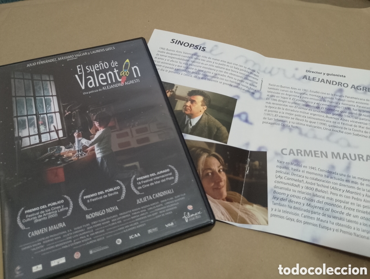 Cine: Dvd. El sue&ntilde;o de Valent&iacute;n. Alejandro Agresti.