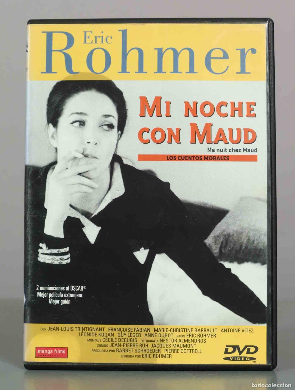Cinema: DVD. Mi noche con Maud - &Eacute;ric Rohmer, Marie-Christine Barrault, Jean-Louis Trintignant, Fran&ccedil;oise F