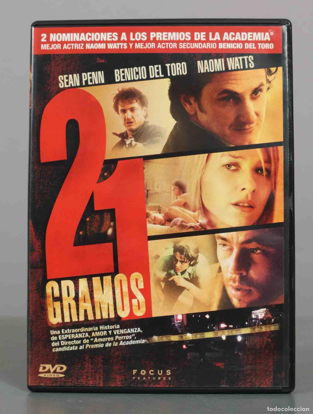 Cine: DVD. 21 Gramos - Alejandro Gonz&aacute;lez I&ntilde;&aacute;rritu, Sean Penn, Benicio del Toro, Naomi Watts