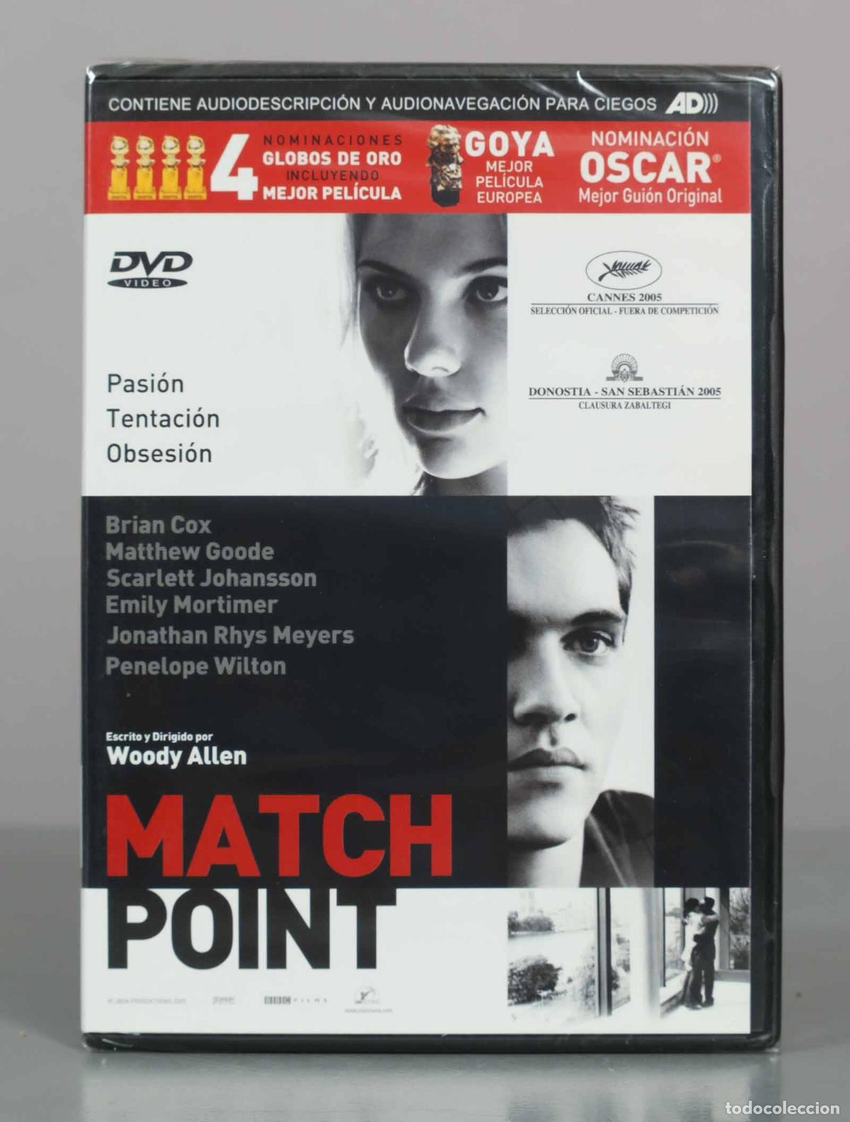 Cinema: DVD. Match Point - Woody Allen, Brian Cox, Matthew Goode, Scarlett Johansson, Emily Mort PRECINTADO