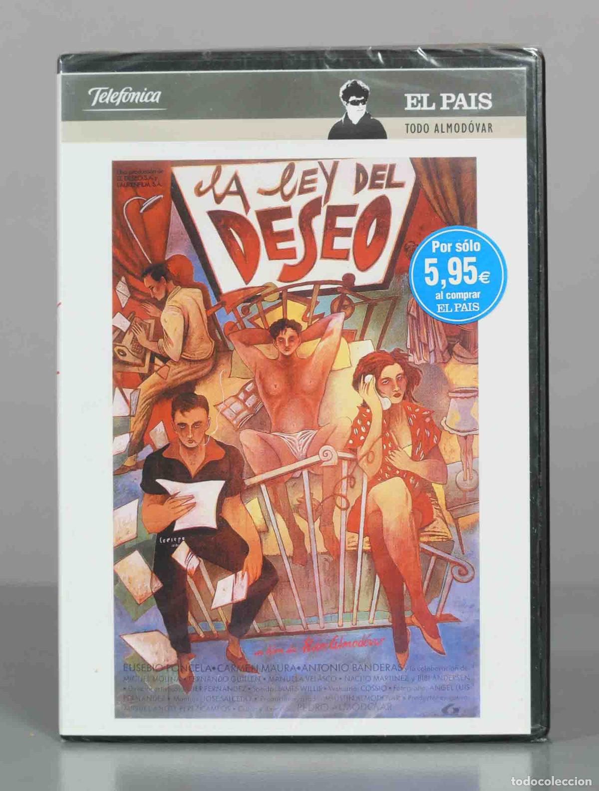 Cine: DVD. La ley del deseo - Pedro Almod&oacute;var, Eusebio Poncela, Carmen Maura, Antonio Banderas PRECINTADO