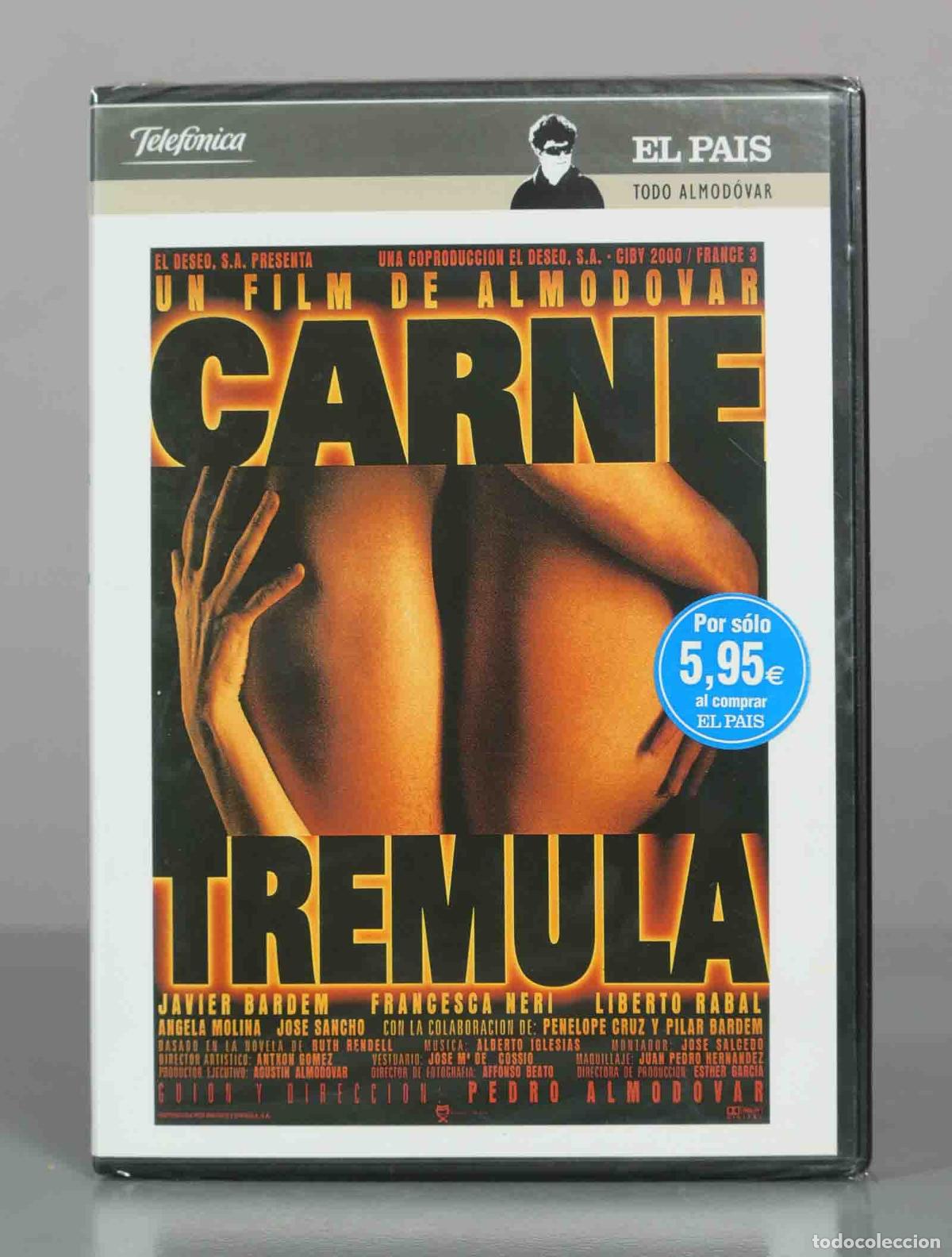 Cine: DVD. Carne tr&eacute;mula - Pedro Almod&oacute;var, Javier Bardem, Francesca Neri, Liberto Rabal - El PRECINTADO