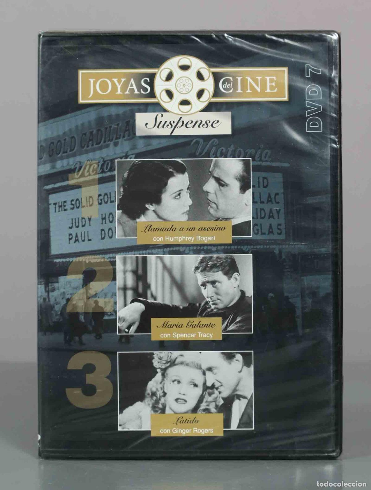 Cine: DVD. Joyas del Cine Suspense Vol. 7 - Humphrey Bogart, Spencer Tracy, Ginger Rogers PRECINTADO