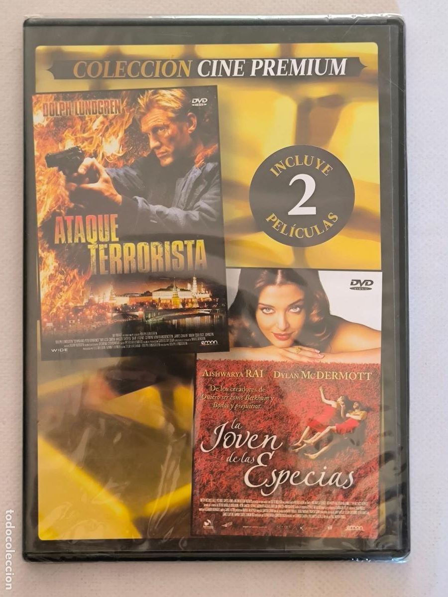 Cine: DVD LA JOVEN DE LAS ESPECIAS / ATAQUE TERRORISTA - 2 PELICULAS - CAJA SLIM - NUEVO, PRECINTADO (102)