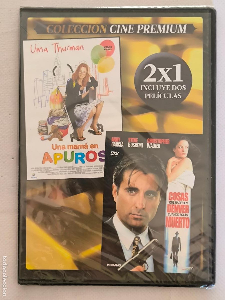 Cine: DVD UNA MAMA EN APUROS / COSAS QUE HACER EN DENVER CUANDO ESTAS MUERTO - CAJA SLIM - NUEVO (102)