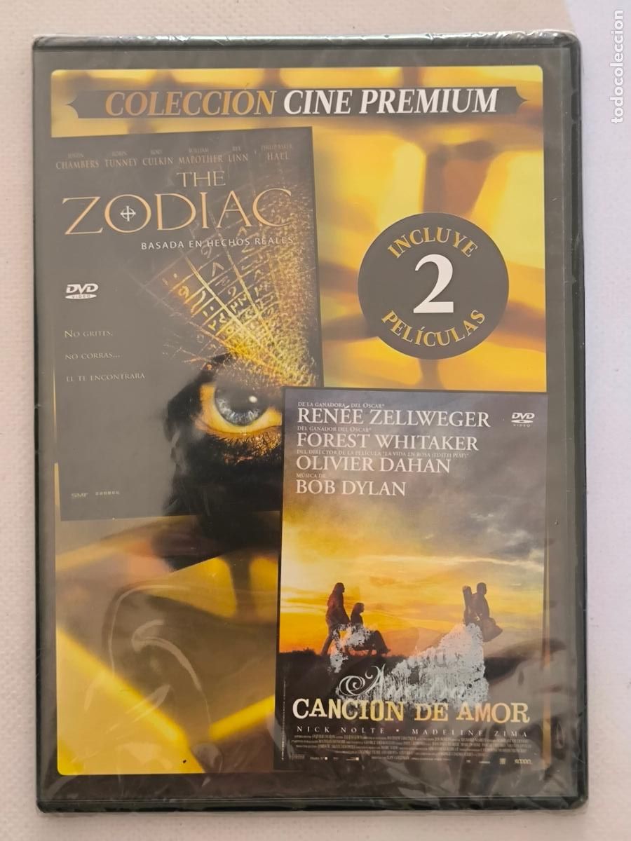 Cine: DVD NUESTRA CANCION DE AMOR / ZODIAC - 2 PELICULAS - CAJA SLIM - NUEVO, PRECINTADO (110)