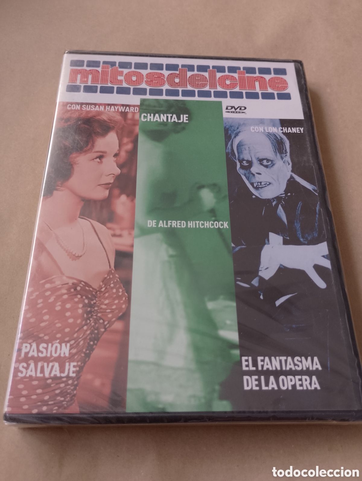 Cine: Dvd. Pasi&oacute;n salvaje + Chantaje + El fantasma de la &oacute;pera. Precintado.