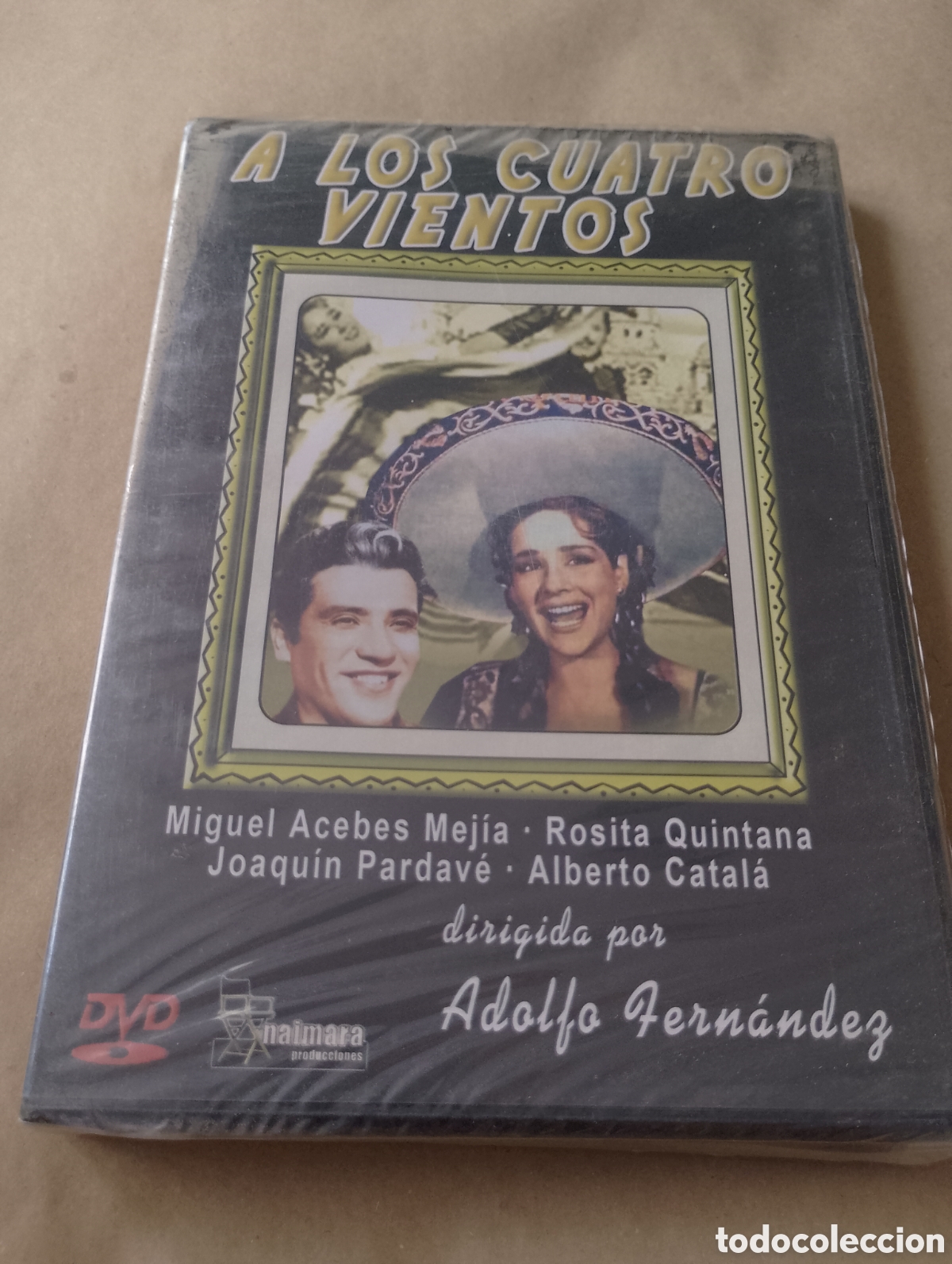 Kino: Dvd. A los cuatro vientos. Precintado. Con Miguel Acebes y Rosita Quintana. Adolfo Fern&aacute;ndez.