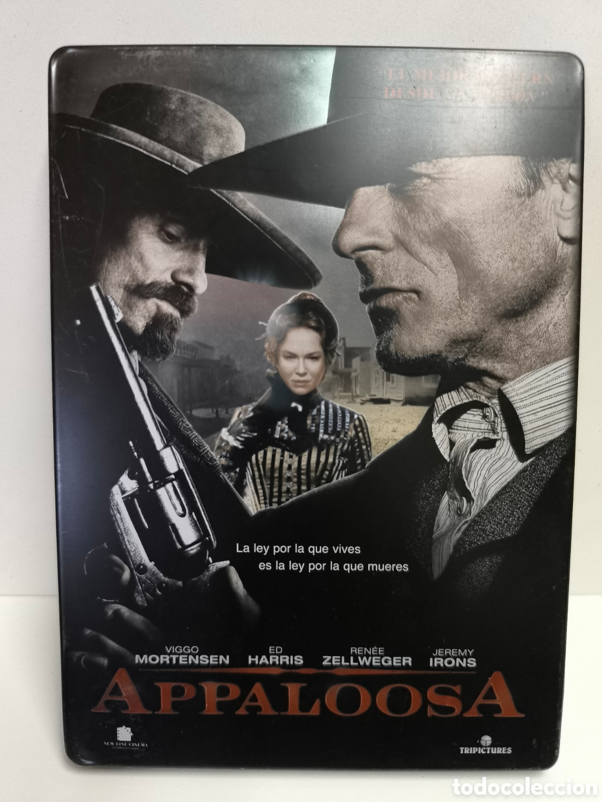 Cine: APPALOOSA - CAJA METALICA DVD -VIGGO MORTENSEN - ED HARRIS - RENEE ZELLWEGER