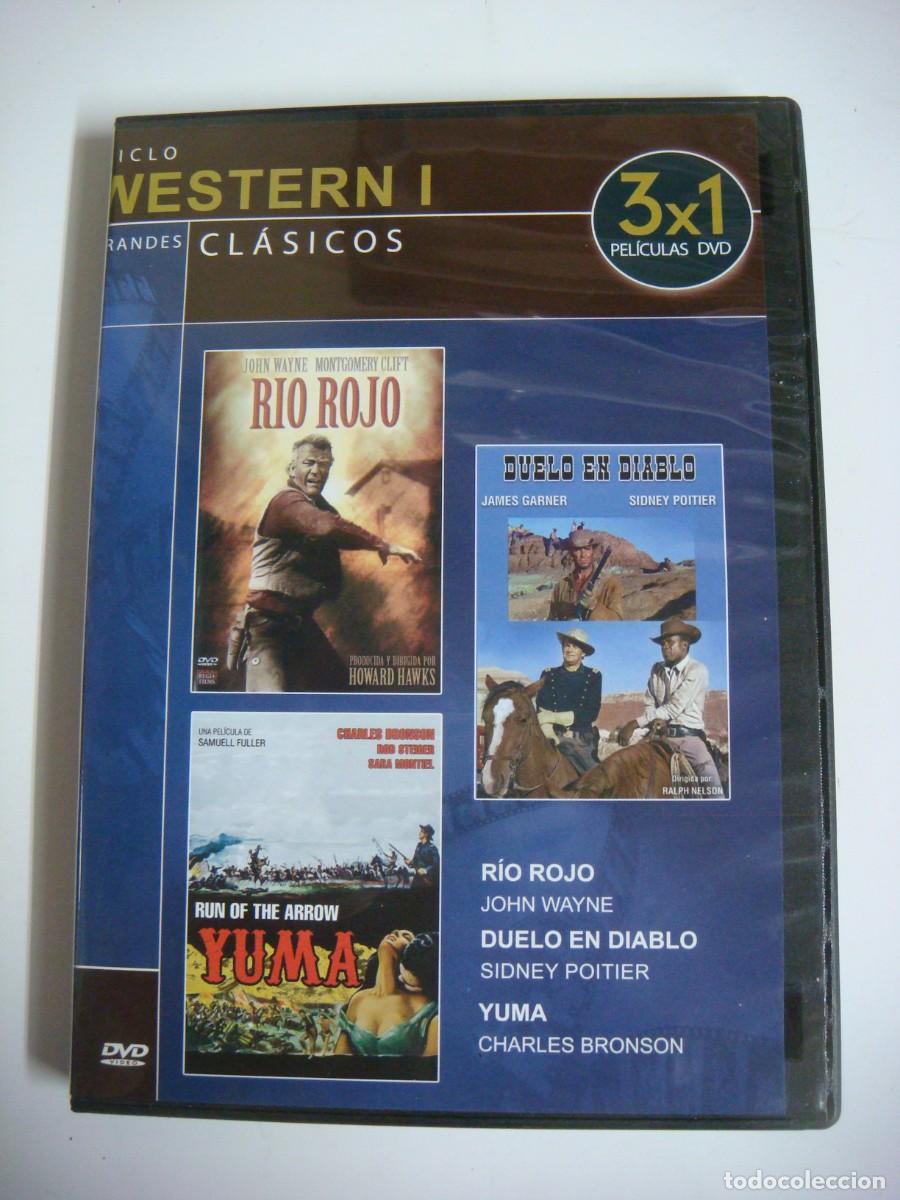 Cine: D.V.D. 3X1 RIO ROJO-YUMA Y DUELO EN DIABLOS-CAJ-N&ordm;-2