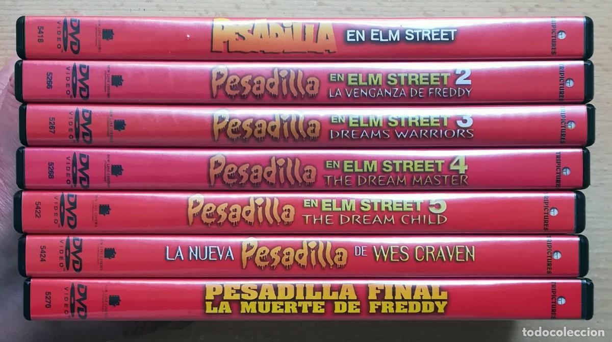 Cine: Pesadilla en Elm Street. Pack completo de las 7 pel&iacute;culas. Edici&oacute;n espa&ntilde;ola.