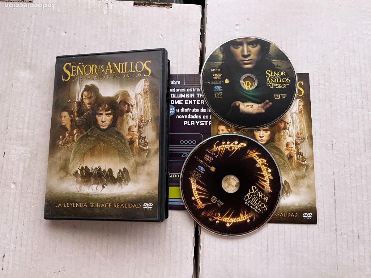 Cine: EL SE&Ntilde;OR DE LOS ANILLOS LA COMUNIDAD DEL ANILLO 2 DISCOS - PELICULA DVD KREATEN