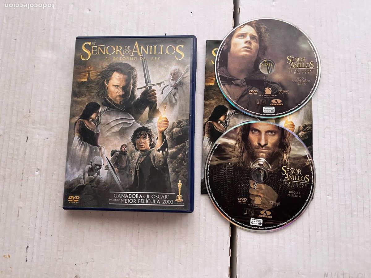 Cine: EL SE&Ntilde;OR DE LOS ANILLOS EL RETORNO DEL REY 2 DISCOS - PELICULA DVD KREATEN