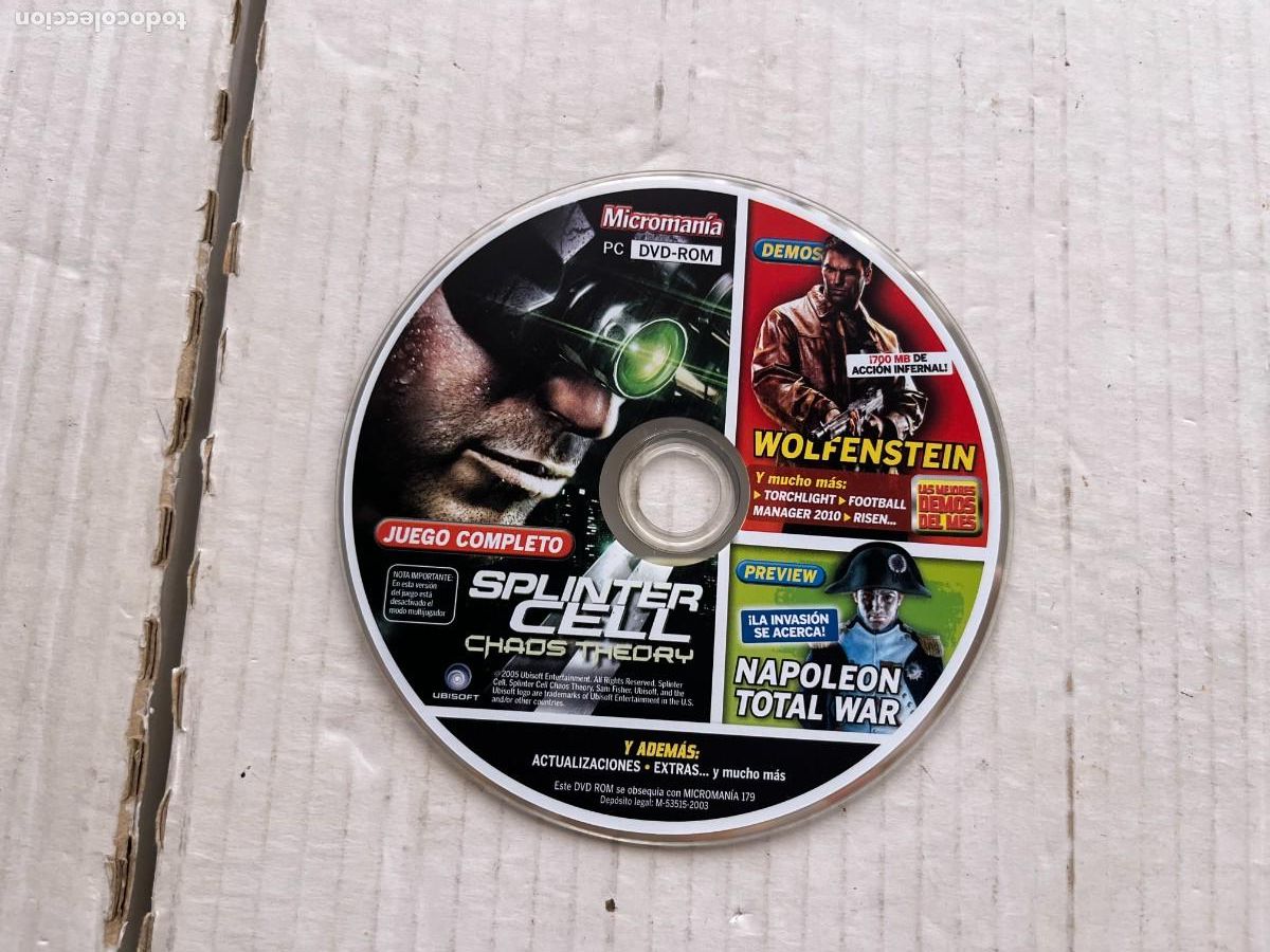 Cine: MICROMANIA SPLINTER CELL CHAOS TEORY Y MAS - DEMO PC DVD KREATEN