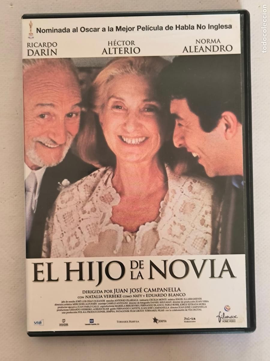 Cine: DVD EL HIJO DE LA NOVIA - RICARDO DARIN, HECTOR ALTERIO (178)