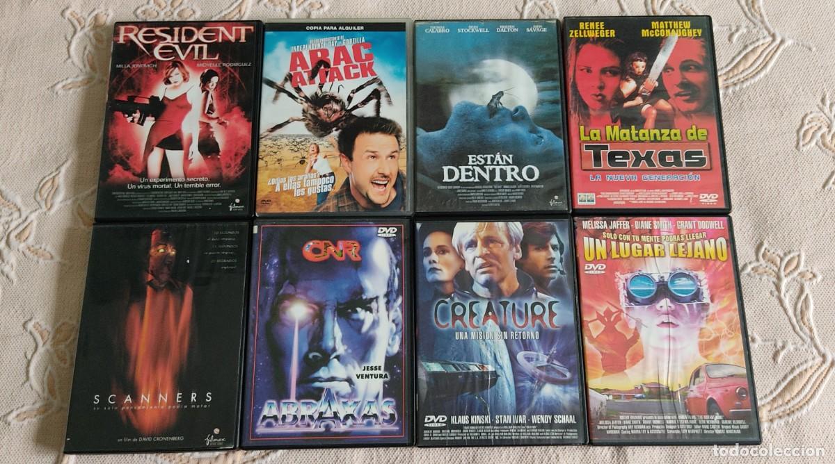Cine: Lote 8 Pel&iacute;culas DVD Terror, Ciencia Ficci&oacute;n y Serie B de Culto Descatalogadas