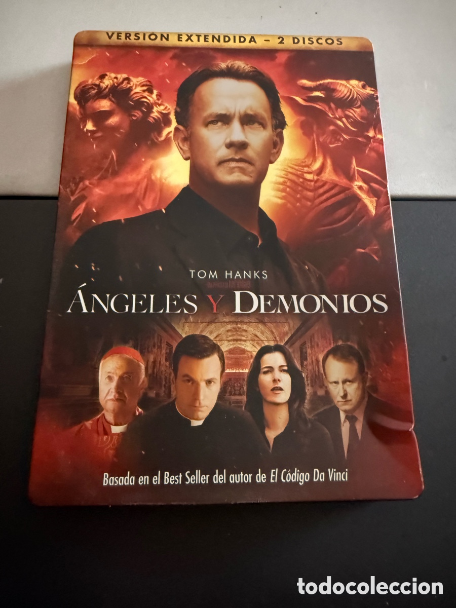 Cine: DVD. ANGELES Y DEMONIOS. Versi&oacute;n Extendida. 2 discos. Caja met&aacute;lica