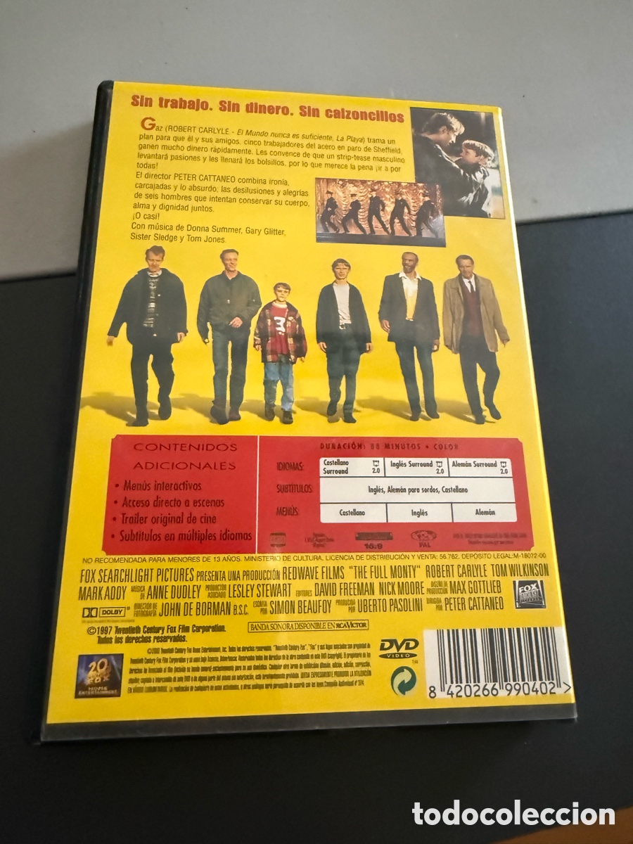Cine: DVD. FULL MONTY. ///// - Foto 2