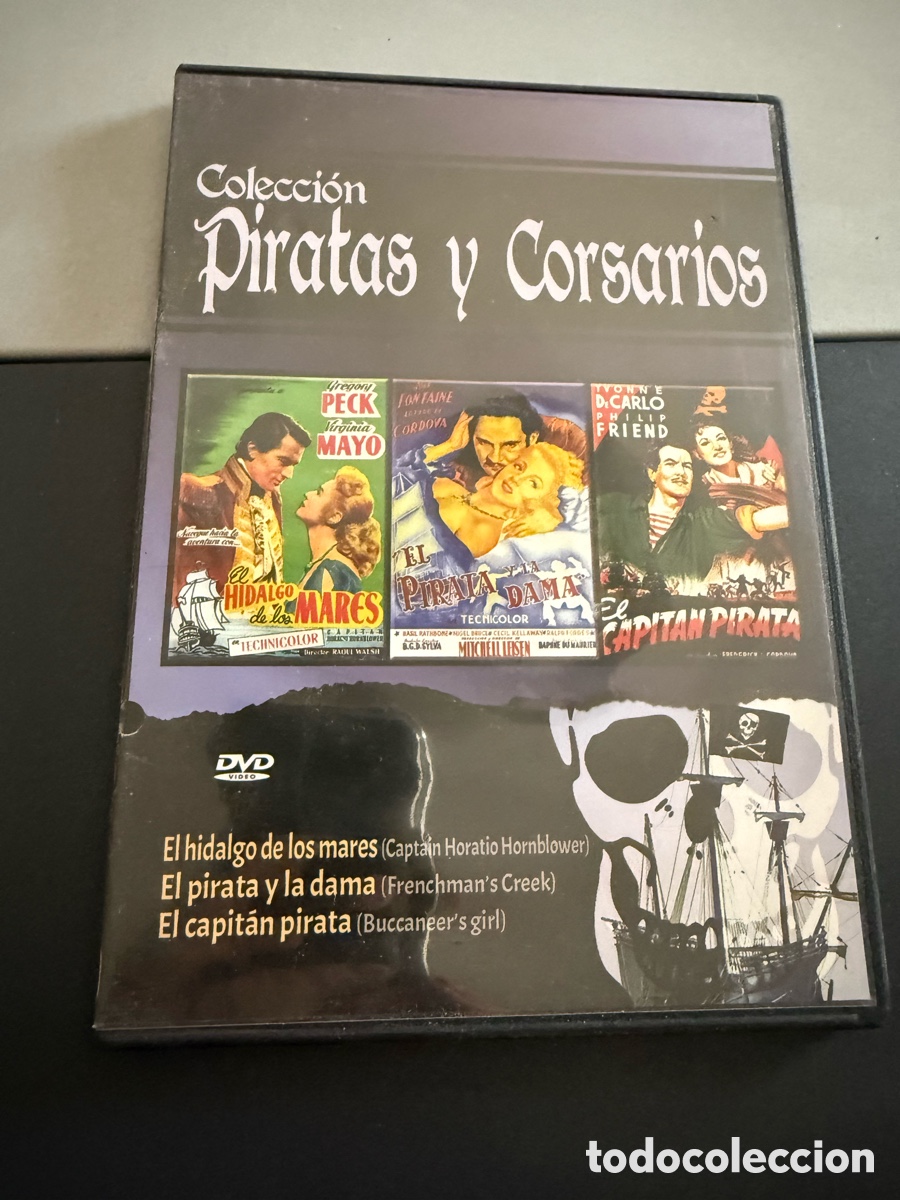 Cine: DVD. COLECCI&Oacute;N PIRATAS Y CORSARIOS. 3 PEL&Iacute;CULAS. caja Fina. Leer .