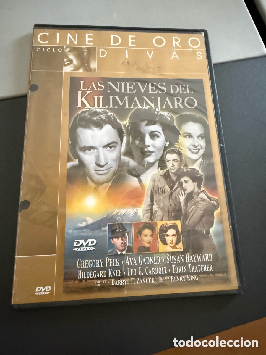 Cine: DVD. LA NIEVES DEL KILIMAMJARO. caja Fina. Leer .