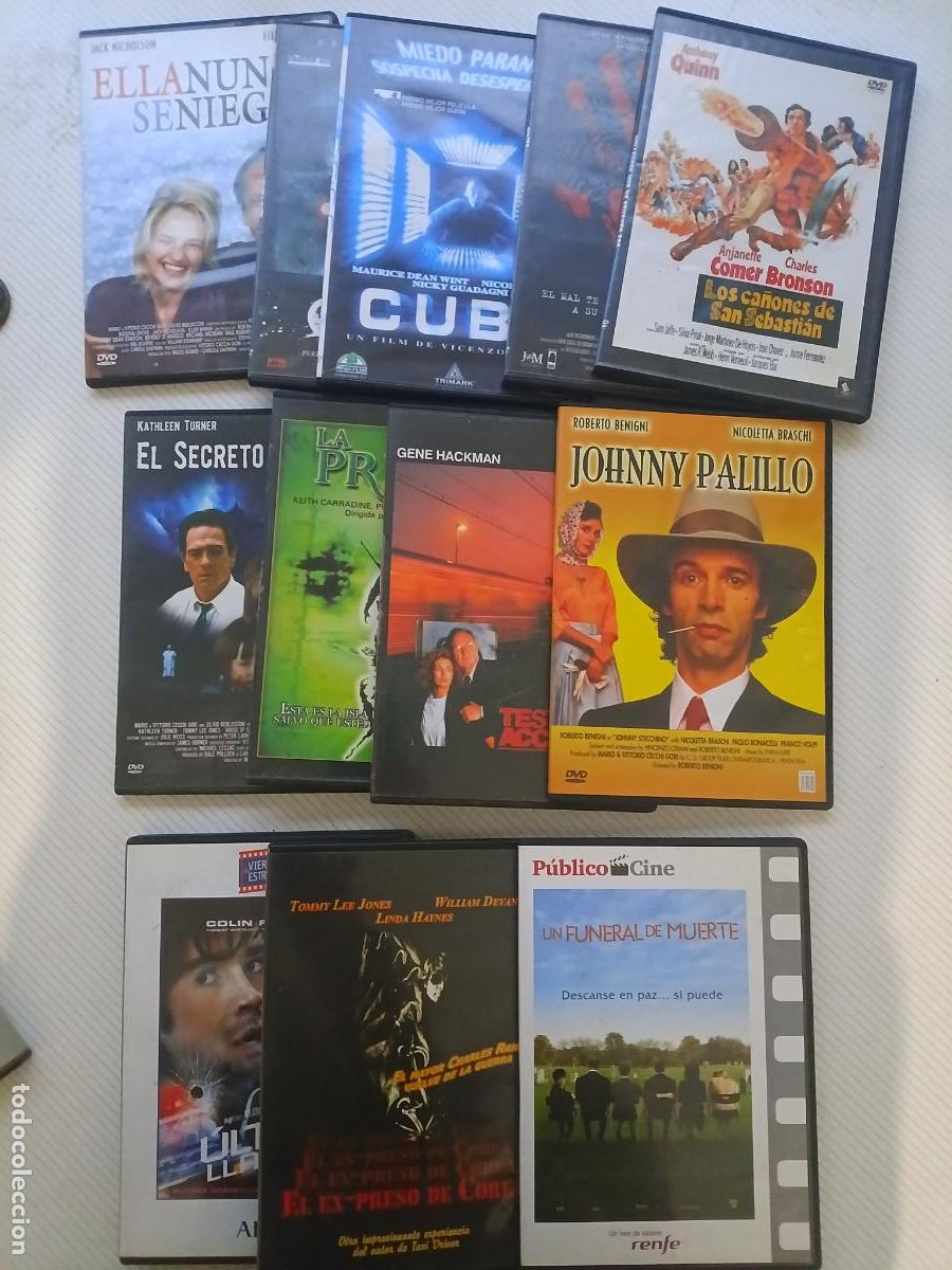 Cine: Lote de 12 pel&iacute;culas en DVD