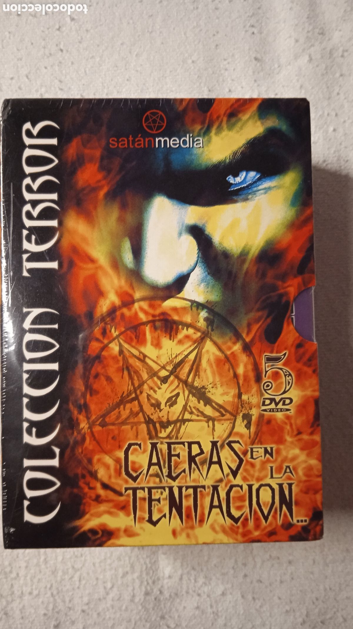 Cine: Pack 5 DVDs Colecci&oacute;n Terror &ndash; Caeras en la Tentacion &ndash; Satan Media Nuevo Precintado &ndash; Cine Satanico