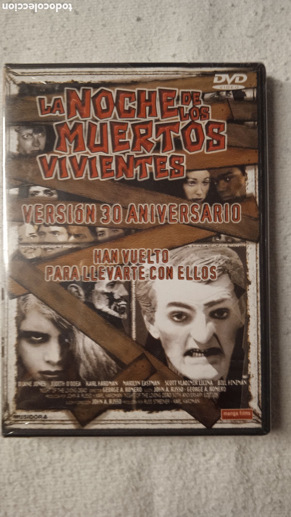 Cine: DVD La Noche de los Muertos Vivientes Romero Versi&oacute;n 30 Aniversario | Nuevo Precintado | Manga Films