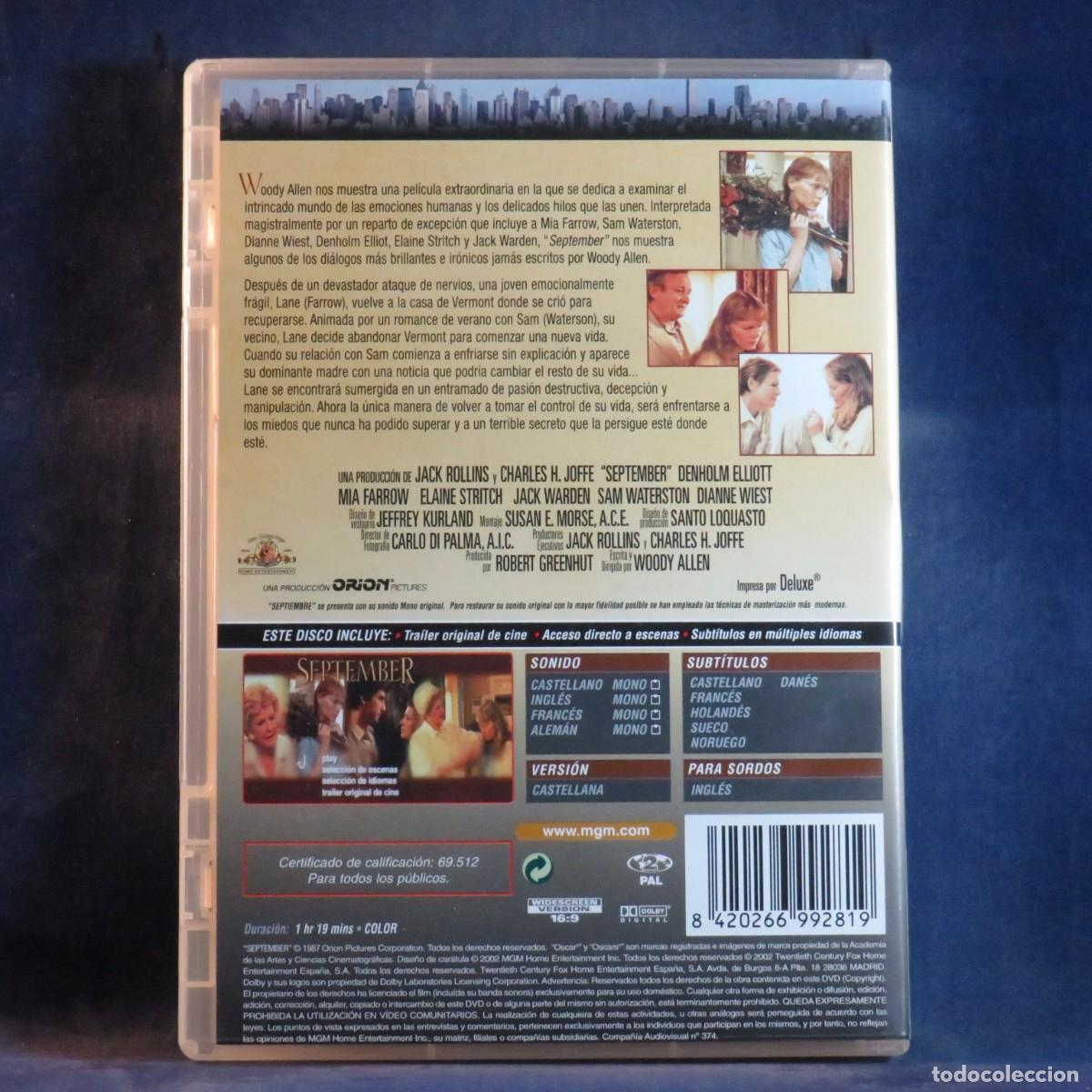 Cine: SEPTEMBER - DVD ---- - Foto 2