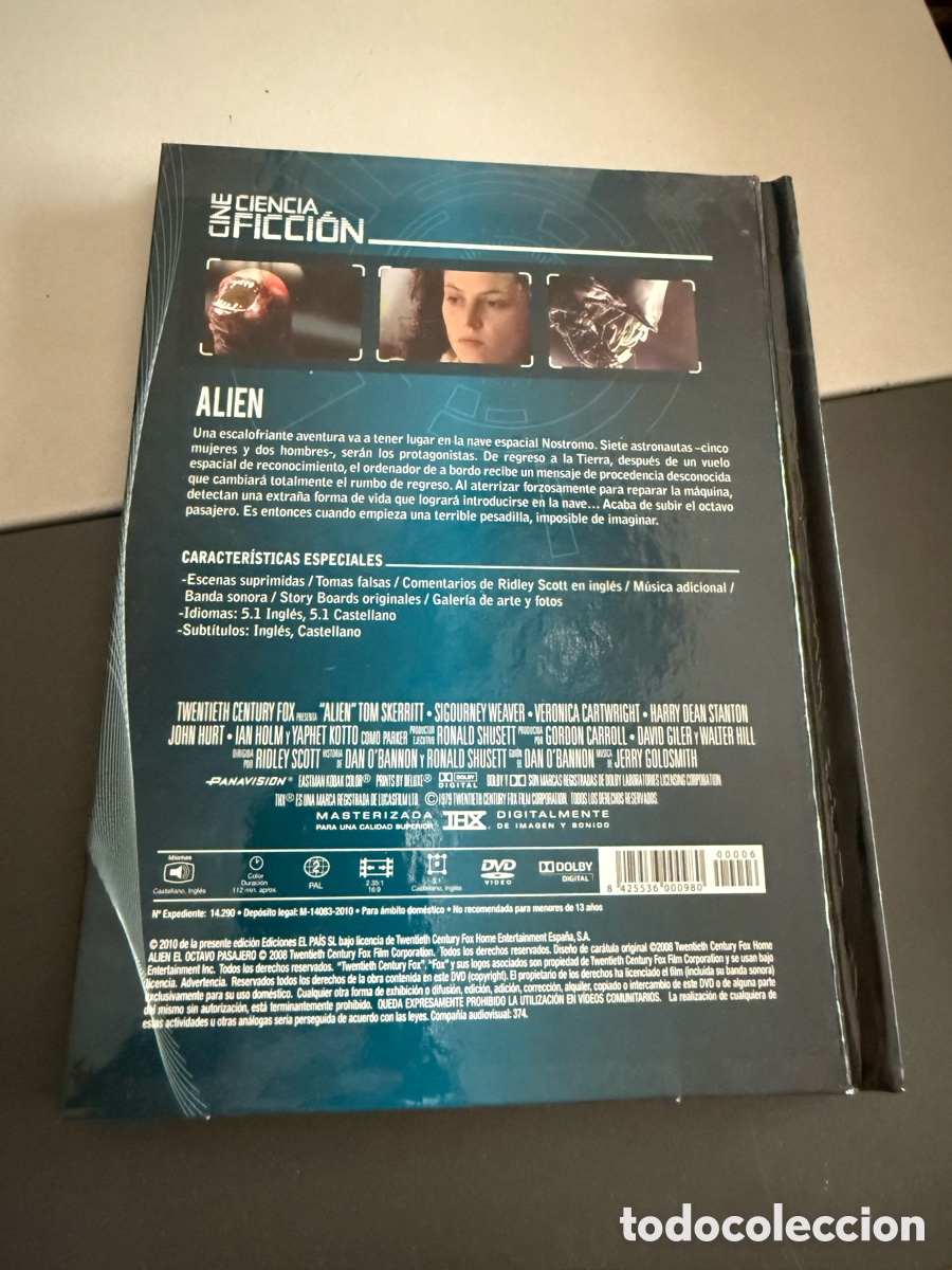 Cine: DVD -Libro. ALIEN. El 8 Pasajero - Foto 2