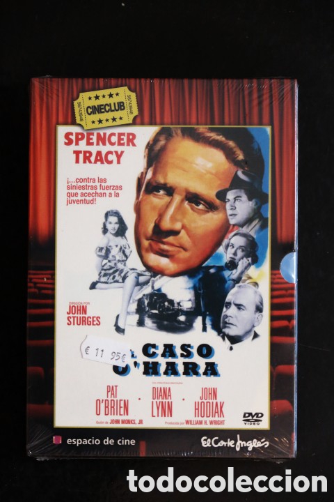 Cine: DVD precintado. EL CASO O'HARA. Spencer Tracy. Edici&oacute;n CINECLUB EL CORTE INGL&Eacute;S DVD + LIBRO.