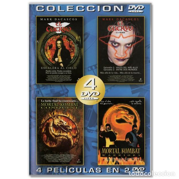 Cine: 4 PELICULAS ACCI&Oacute;N DVD (Artes Marciales, Mark Dacascos)