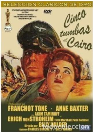 Cine: Cinco Tumbas al Cairo DVD Como nuevo