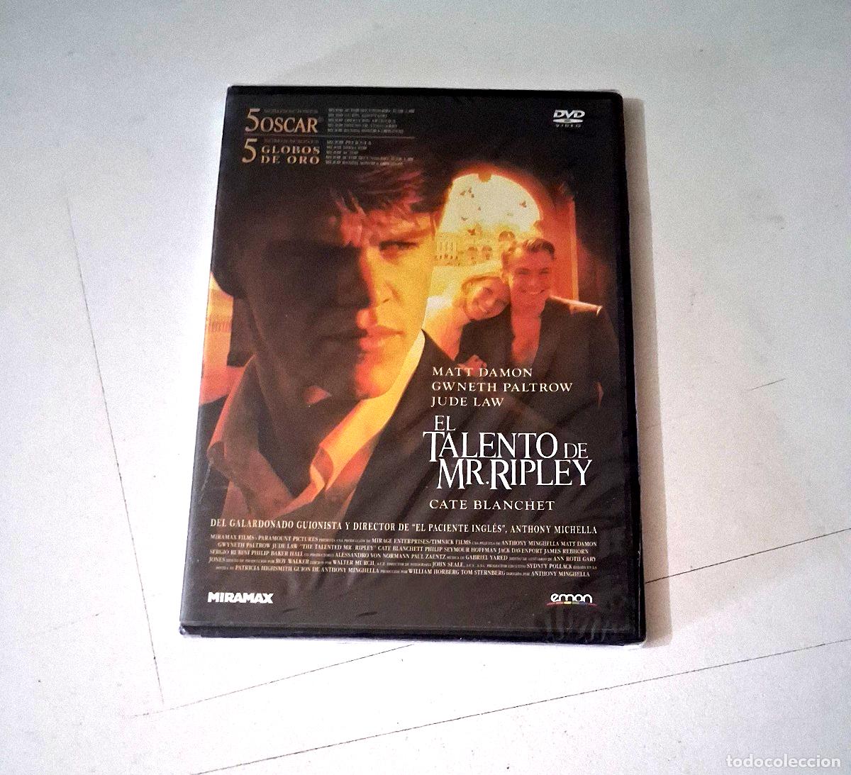 Cine: DVD &rdquo;EL TALENTO DE MR RIPLEY&rdquo; PRECINTADO SEALED CAJA SLIM ANTHONY MIGHELLA MATT