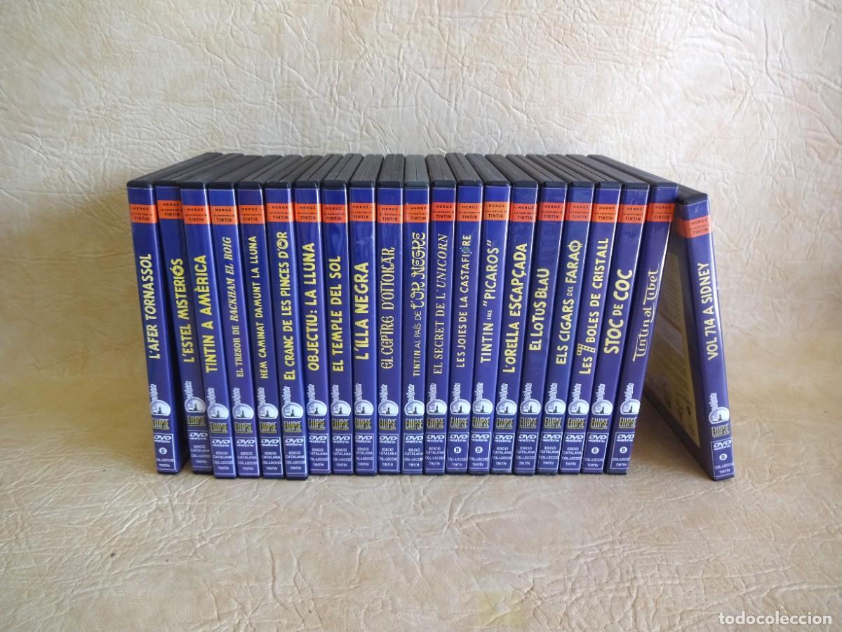 Cine: lote 21 dvd Tintin en Catalan editorial Herge coleccion completa