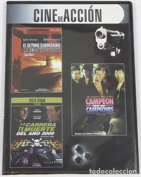 Cine: Pel&iacute;cula DVD. El Ultimo submarino + Campeon de campeones + La carrera de la Muerte del a&ntilde;o 2000
