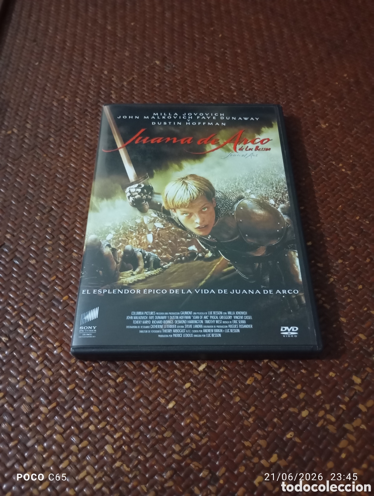 Cine: Juana de arco DVD de luc besson