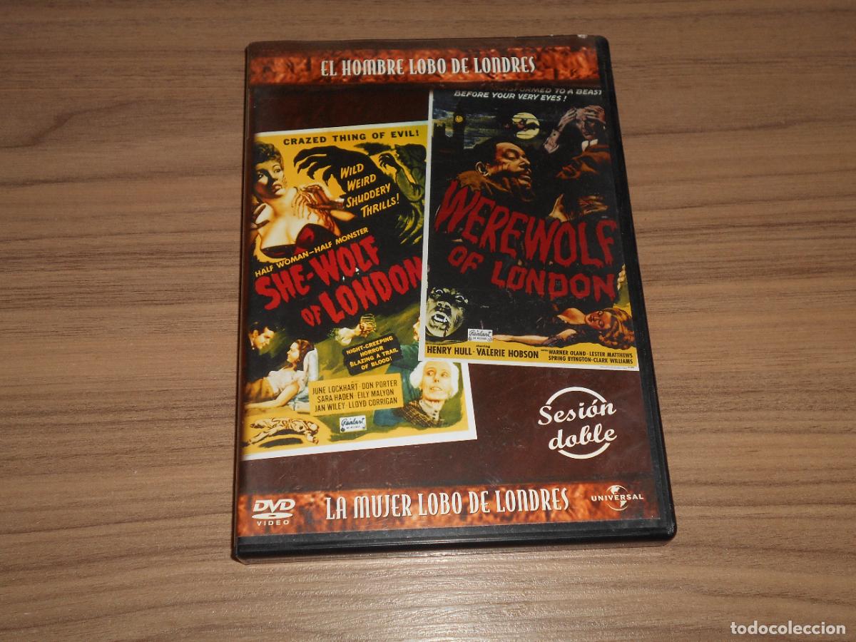 Cine: EL HOMBRE LOBO DE LONDRES + LA MUJER LOBO DE LONDRES DVD Universal COMO NUEVA