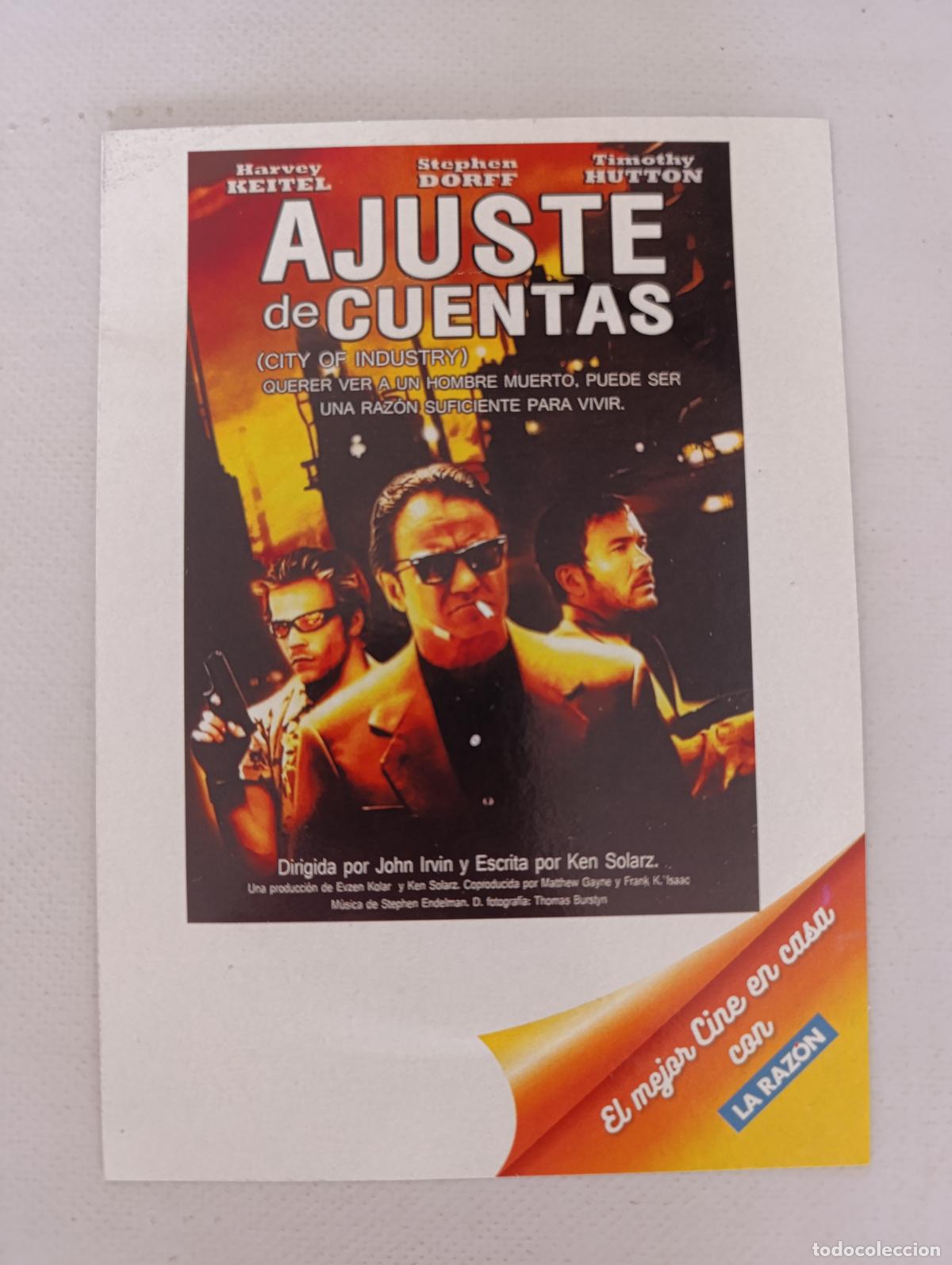 Cine: DVD AJUSTE DE CUENTAS - HARVEY KEITEL - FUNDA FINA CARTON (187)