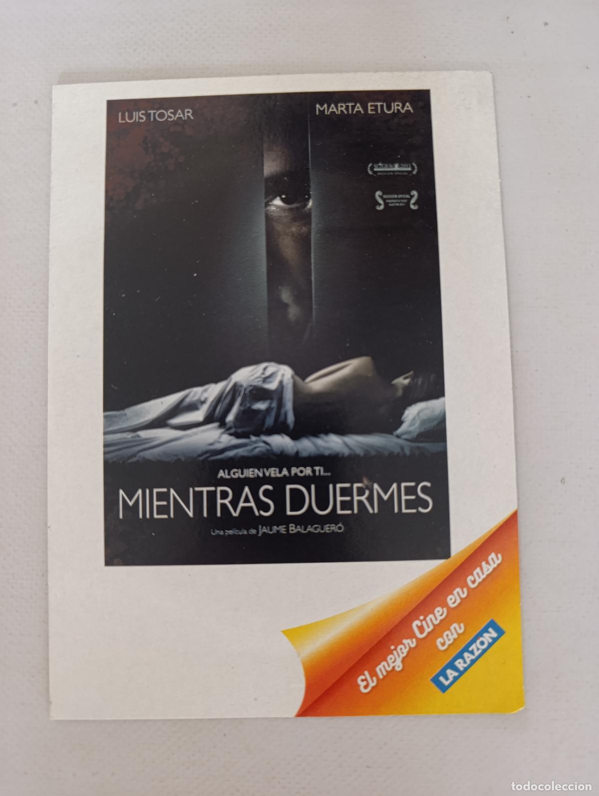Cine: DVD MIENTRAS DUERMES - LUIS TOSAR - FUNDA FINA CARTON (187)