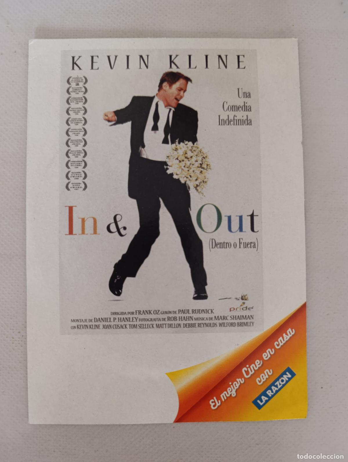 Cine: DVD IN & OUT (DENTRO O FUERA) - KEVIN KLINE - FUNDA FINA CARTON (217)
