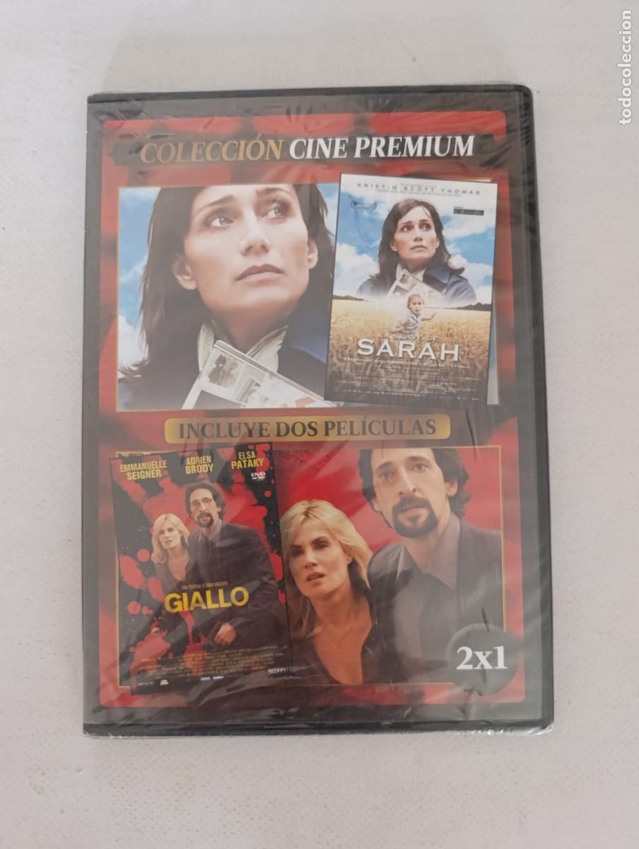 Cine: DVD LA LLAVE DE SARAH / GIALLO - 2 PELICULAS - CAJA SLIM - NUEVO, PRECINTADO (217)