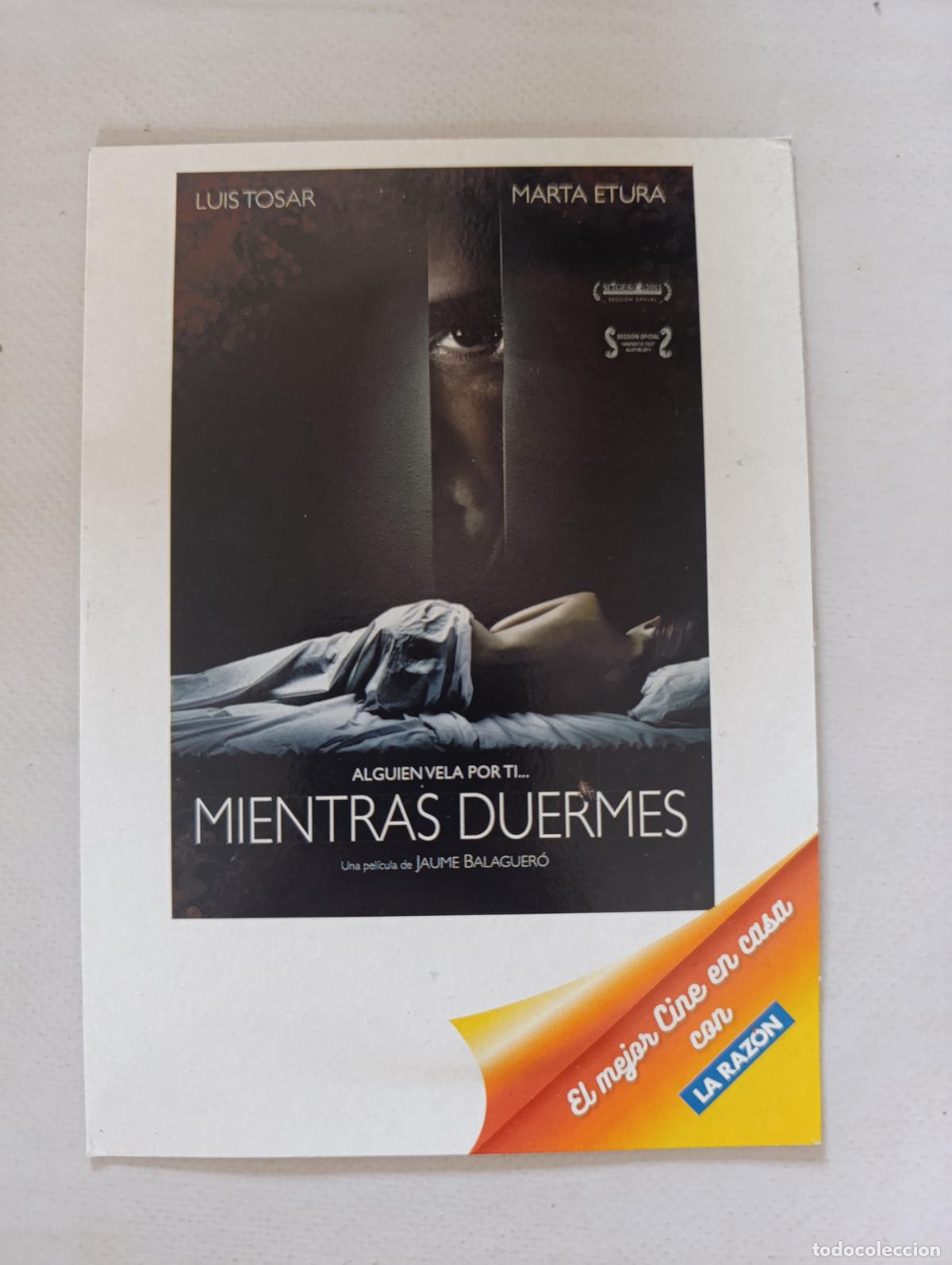 Cine: DVD MIENTRAS DUERMES - LUIS TOSAR - FUNDA FINA CARTON (218)