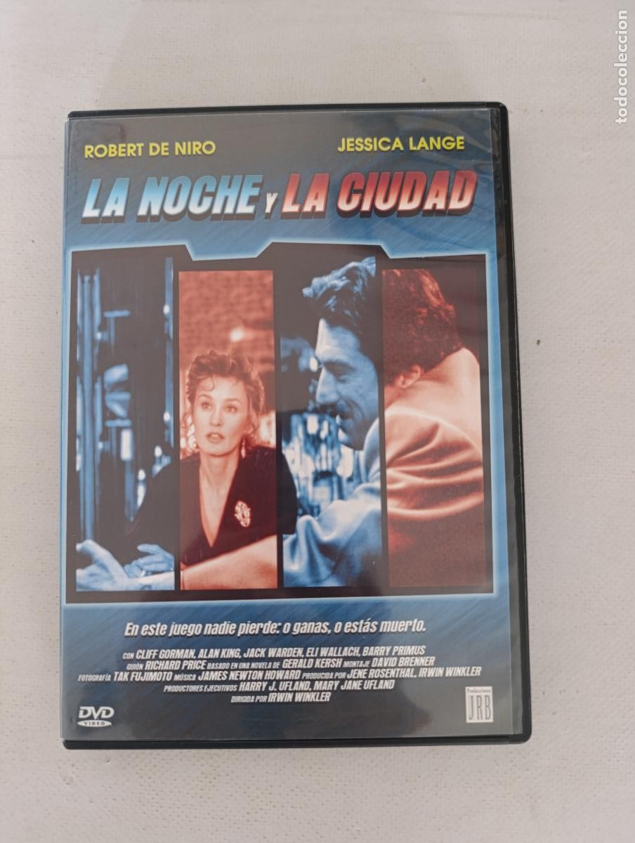 Cine: DVD LA NOCHE Y LA CIUDAD - ROBERT DE NIRO, JESSICA LANGE (218)