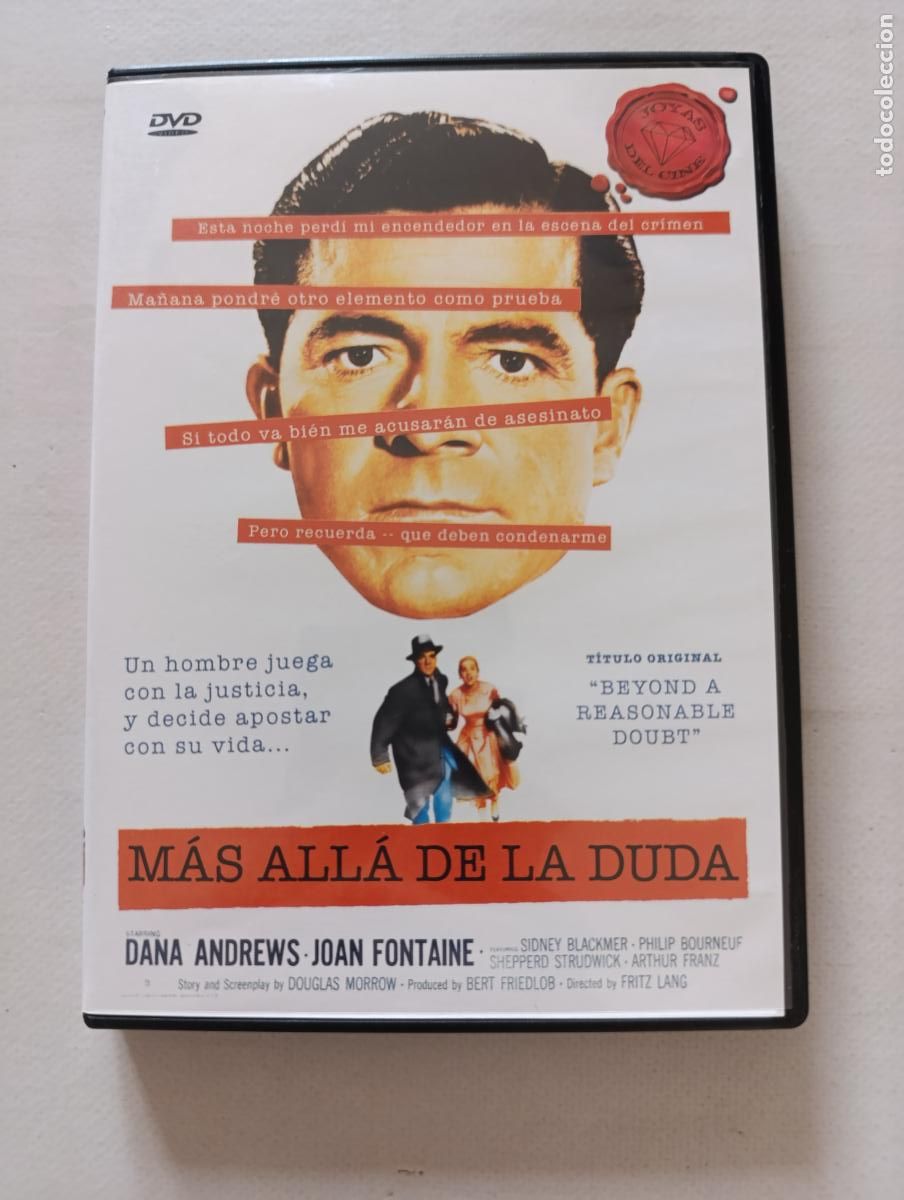 Cine: DVD MAS ALLA DE LA DUDA - DANA ANDREWS, JOAN FONTAINE (221)