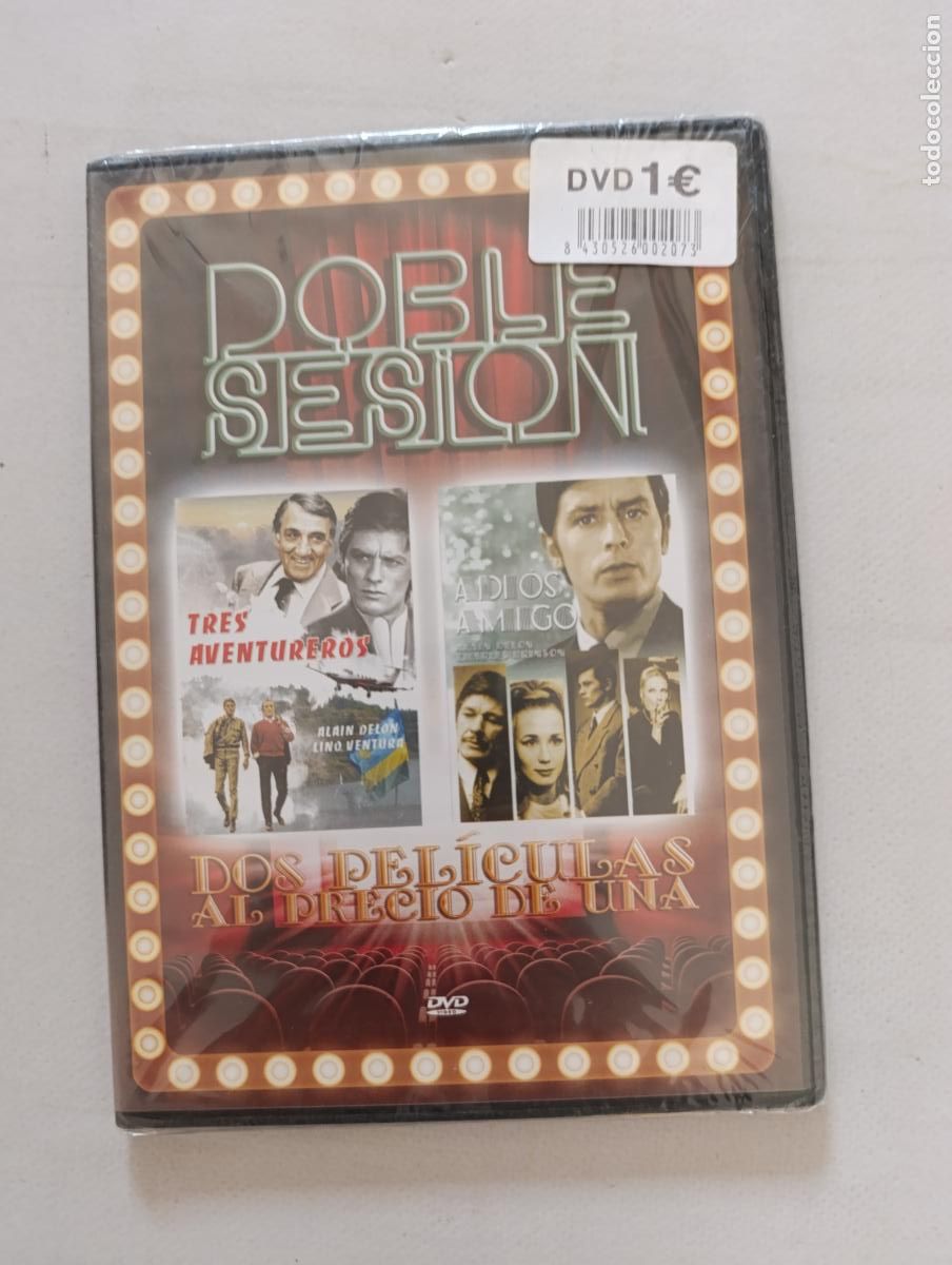 Cine: DVD TRES AVENTUREROS / ADIOS AMIGO - CAJA SLIM - NUEVO, PRECINTADO (223)
